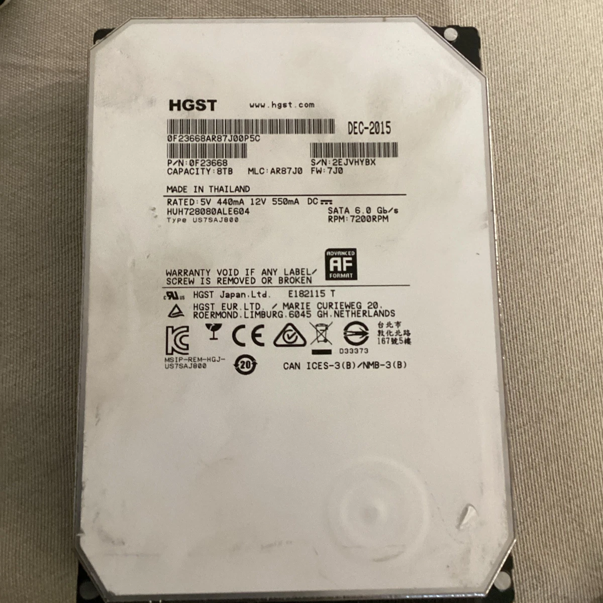 HGST 8TB Computer Internal Hard Disk Drives for sale | eBay