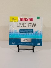 Maxell DVD-RW Data Video 3 Pack - NEW SEALED