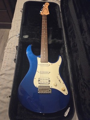 Fender Standard style Blue 6-String Electric Guitar with Strap