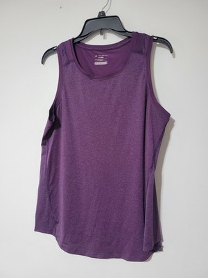 Tek Gear Activewear Top Size Large Drytek  Black/Gray  Reflective Logo