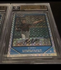 /299 2007 Bowman Chrome 1st RC Madison Bumgarner Xfractor BGS 9.5 Gem Giants