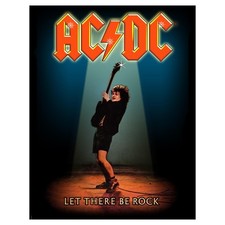 AC/DC Back Patch Let There Be Rock Band Logo Official New Woven 36 cm x 29 cm