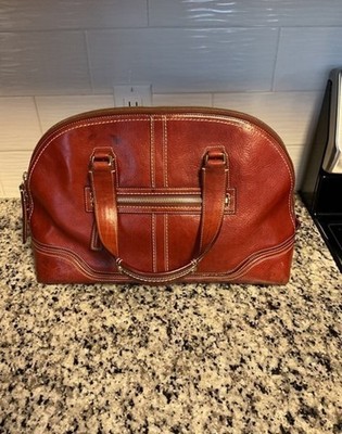 Coach Legacy Miranda Rare Color Bordeaux Burgundy Leather Bag 