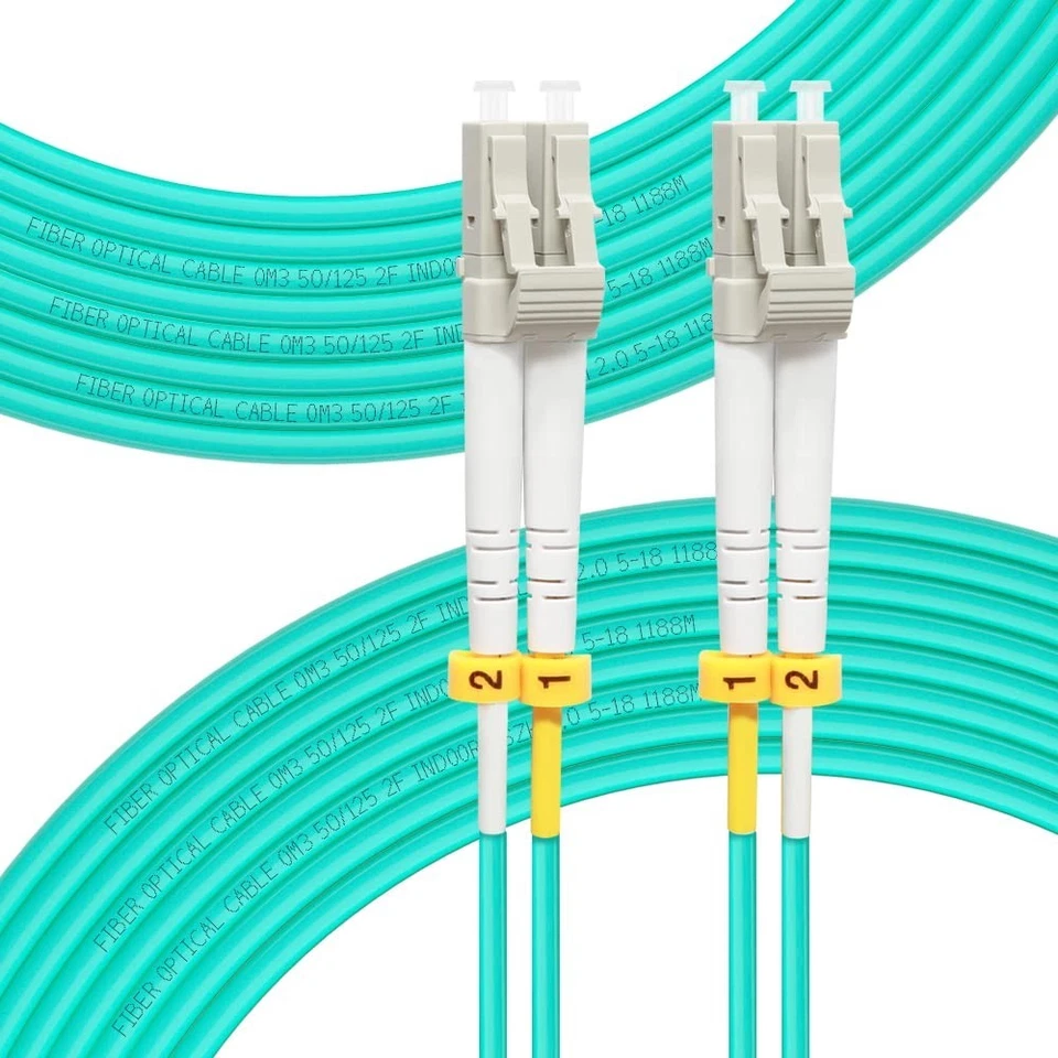 100M OM3 Fiber Optic Cable - Duplex LC to LC | Perfect for Data Centers & LANs - Image 3 of 4