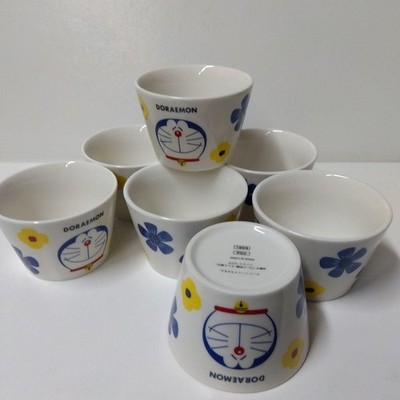 Doraemon SUNTORY Mini Bowl Set of 7, No Box, Japanese Collectible
