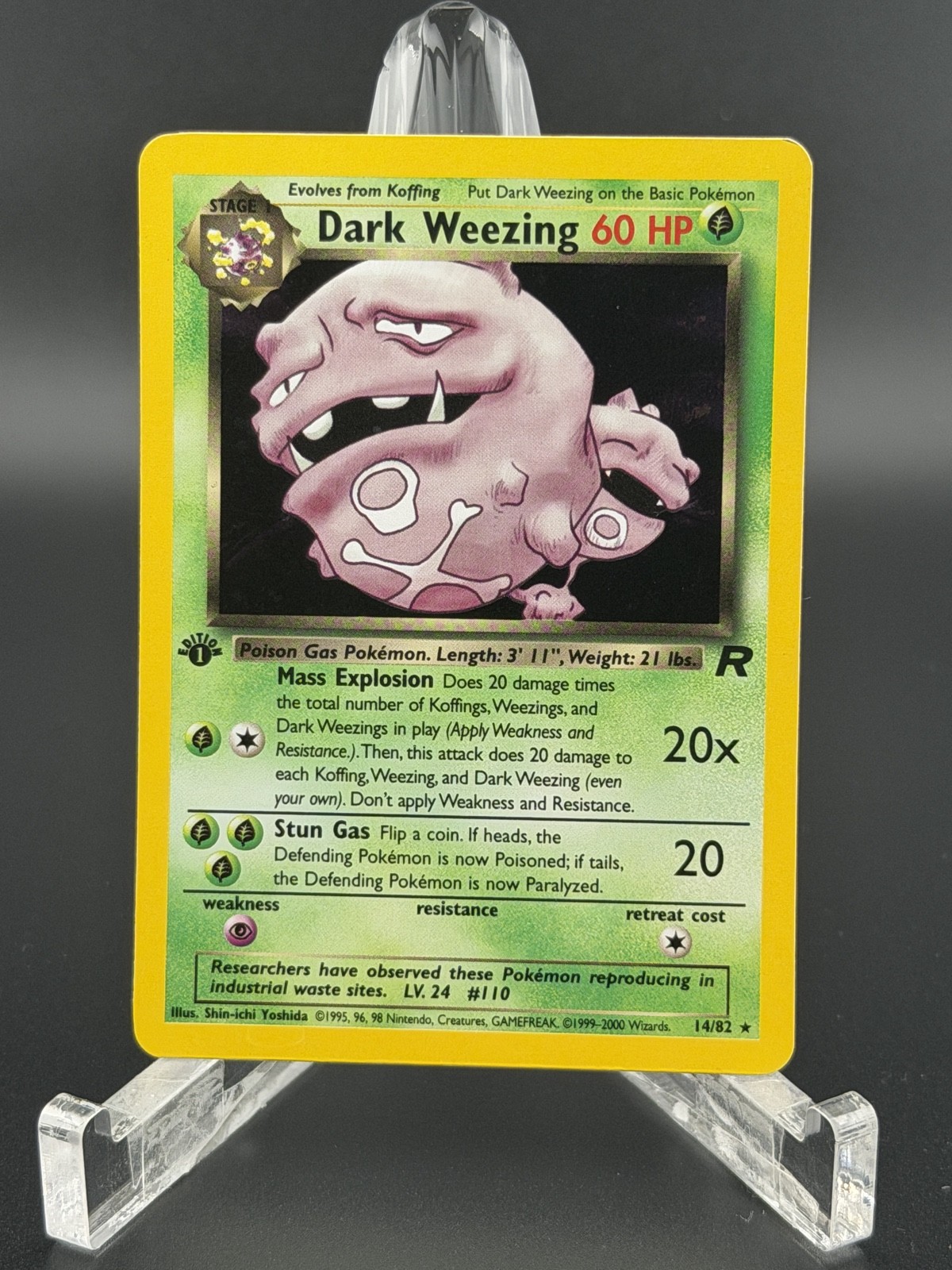 Dark Weezing 14/82 Team Rocket Holo