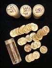 Brilliant UNC Roll of 40 - 90% Silver 1964 Washington Quarters