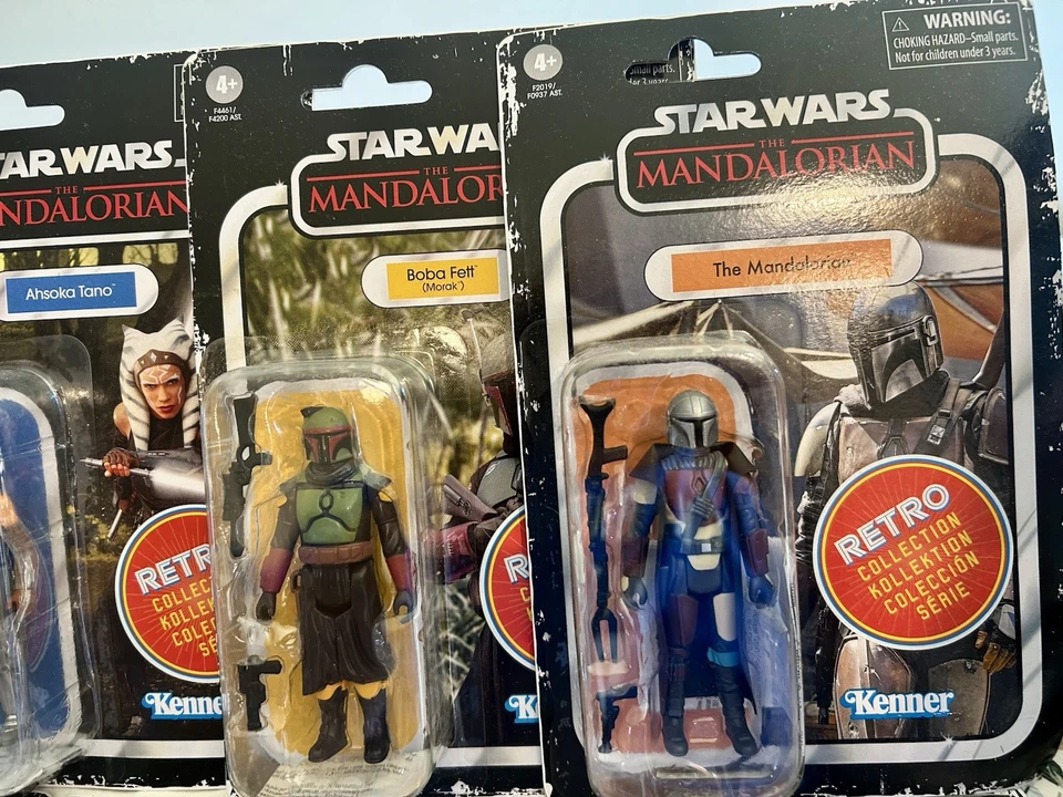 COLECCIÓN RETRO STAR WARS MEGA LOTE Grogu Boba Fett Ahsoka Moff Gideon IG-11 NUEVO Foto 3 de 4