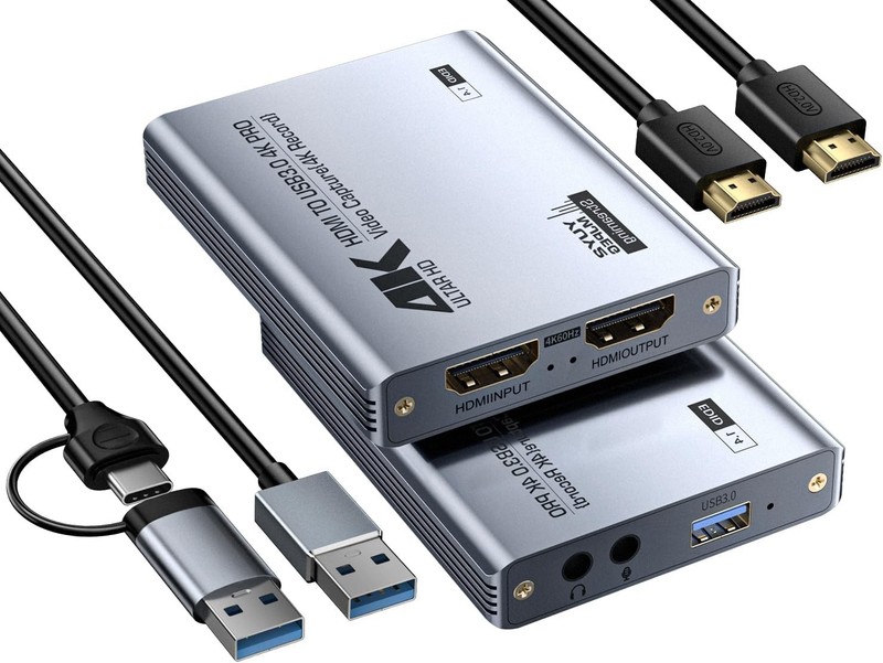 Fulfalic Video Capture Card - USB 3.0 Capture Card with HDMI Input and Loop Out