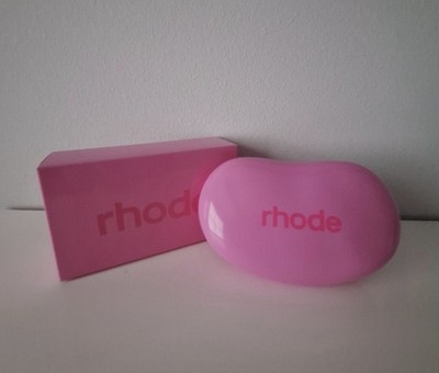 Rhode Jelly Bean Silicone Cosmetic Pouch Rose Pink