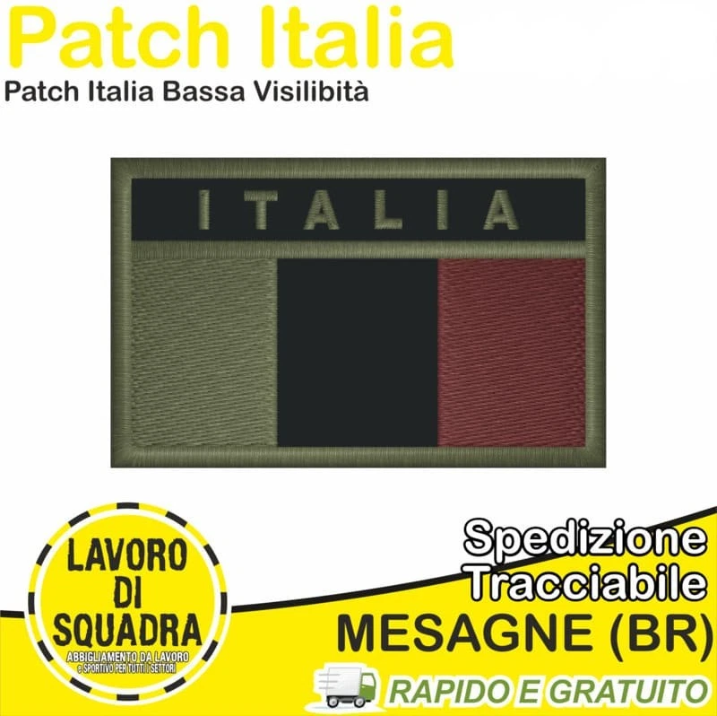 Patch scudetto italia a toppe e patch militari da collezione | Acquisti Online su