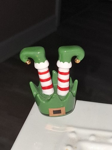 MINT Nora Fleming Mini Jingle Toes A143 Christmas Elf Legs Stoneware