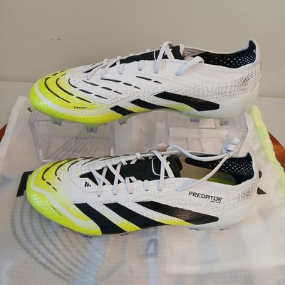 Adidas Predator Elite FG Soccer Cleats Men\'s Size 12 White Lucid Lemon JI1082 Adidas Predator Elite FG Soccer Cleats JI1082 White Lucid  main image 3
