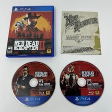 Red Dead Redemption 2 PS4 Sony PlayStation 4 2018 with 2x Discs and Map