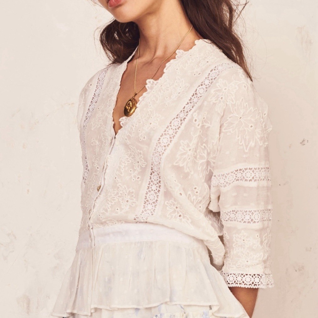 LoveShackFancy Devon Top S - image 7