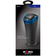 Carmate Razo Car Trash Can Bottle Type Carbon Fiber Look Blue Rg113