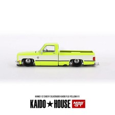 Kaido House X Mini GT Chevrolet Silverado Kaido Flo Yellow V1 KHMG112 (Sealed)