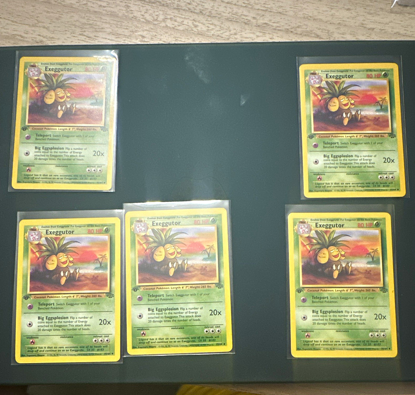 Pokemon 1st Edition Jungle Exeggutor 35/64 English 1999 Lot 5