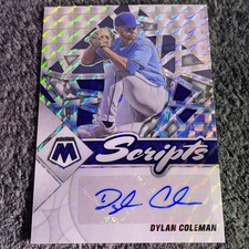 2022 Panini Mosaic - Scripts Dylan Coleman #SC-DC Mosaic Prizm (AU, RC)