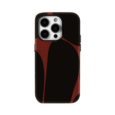 Rot und Schwarz Hülle für Apple iPhone 17 16 15 14 13 12 11 Pro Max Plus Air