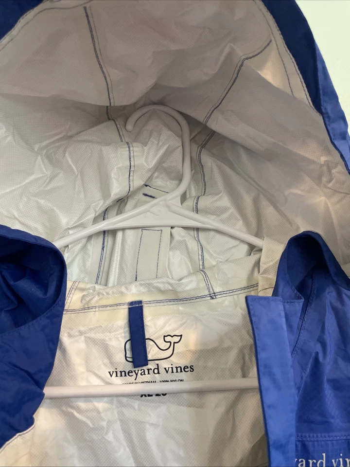 🔥Chaqueta cortavientos Vineyard Vines juvenil XL (20) azul ~NUEVA SIN ETIQUETAS~Envío gratuito🔥 Foto 4 de 4