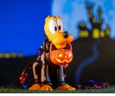 Disney Parks 2025 Happy Halloween Pluto Skeleton Sipper Cup Pumpkin IN HAND !!!