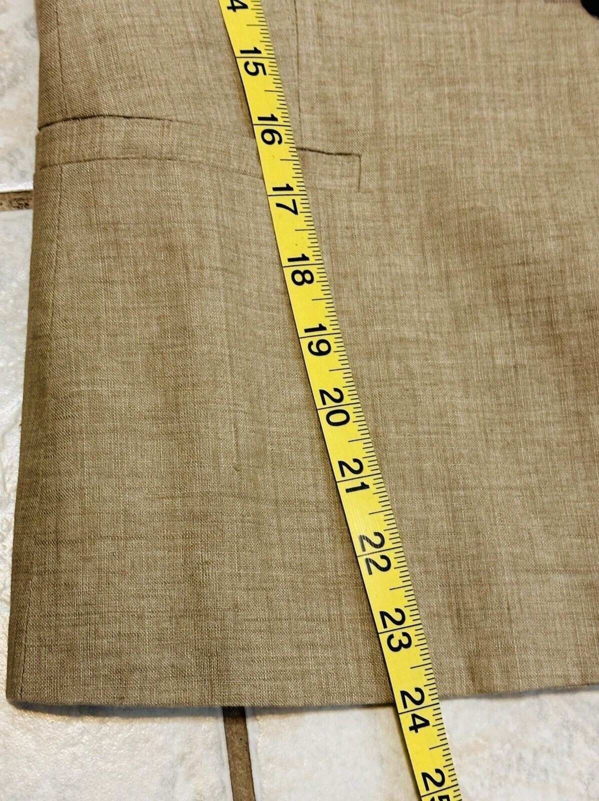 Zara Basic Collection Size M Linen Lined Jacket B… - image 8