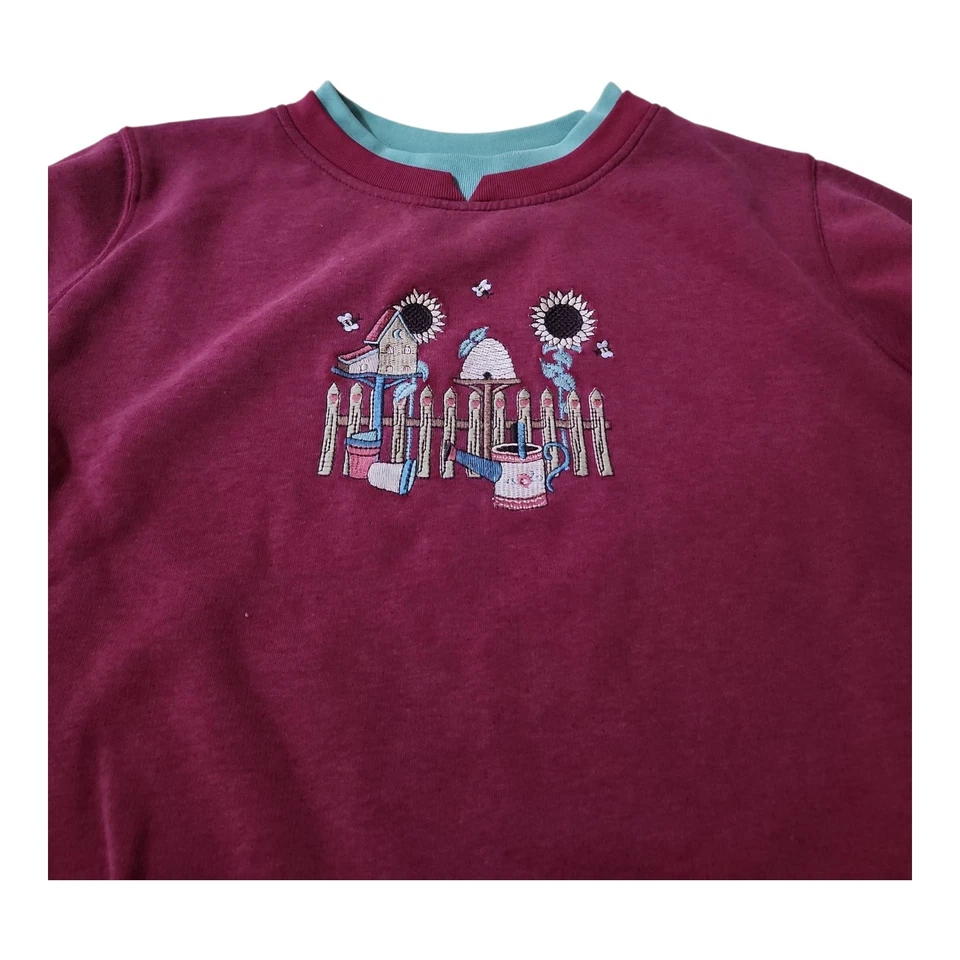 Lote De 4 Sudaderas Bordadas Shenanigans Petite XL De Colección Años 90 Usadas en Excelente Condición  Foto 3 de 4