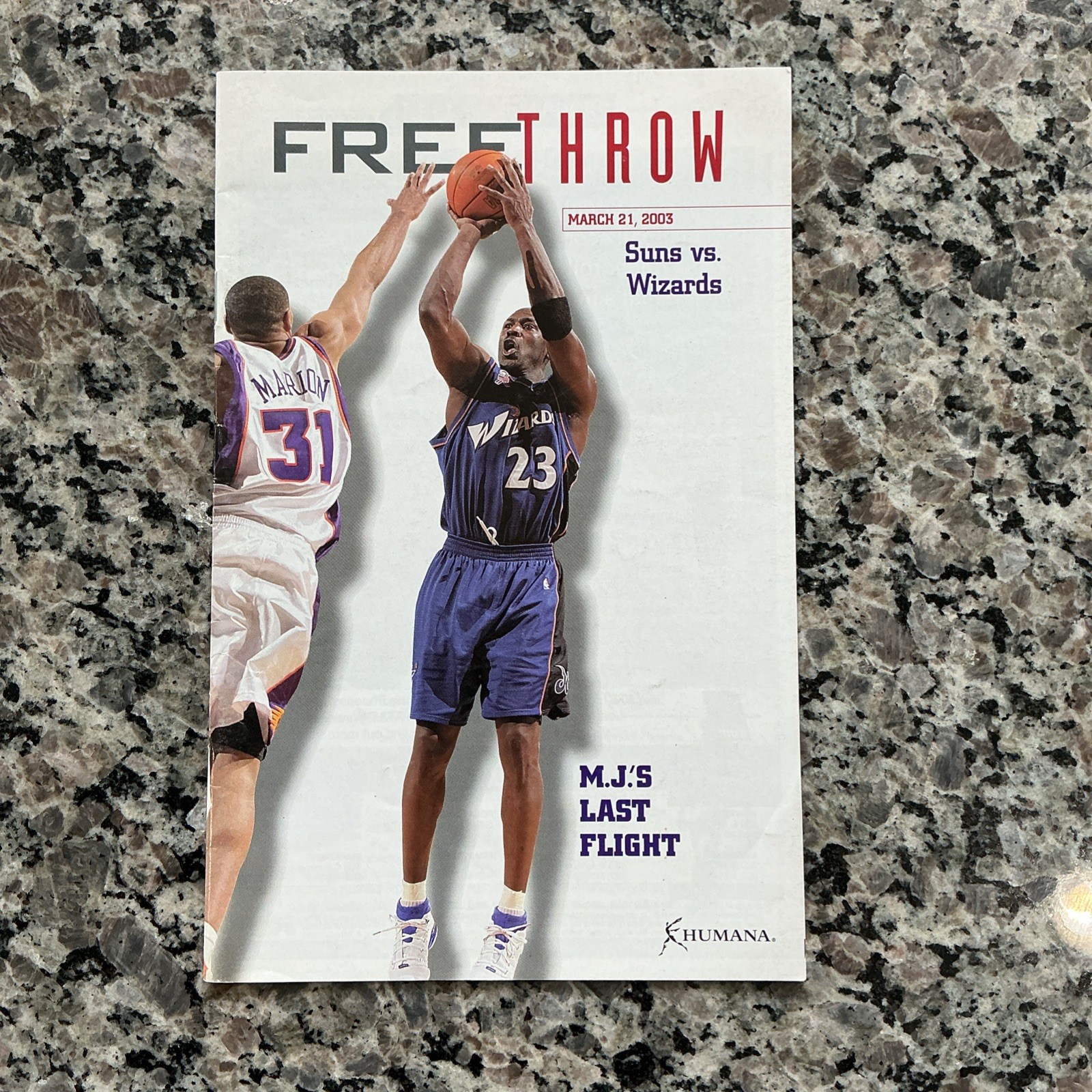 Michael Jordan Washington Wizards “MJs Last Flight” 2003 Program