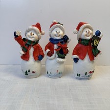 (3) Snowman Figurine Set - Greenbrier Interna...