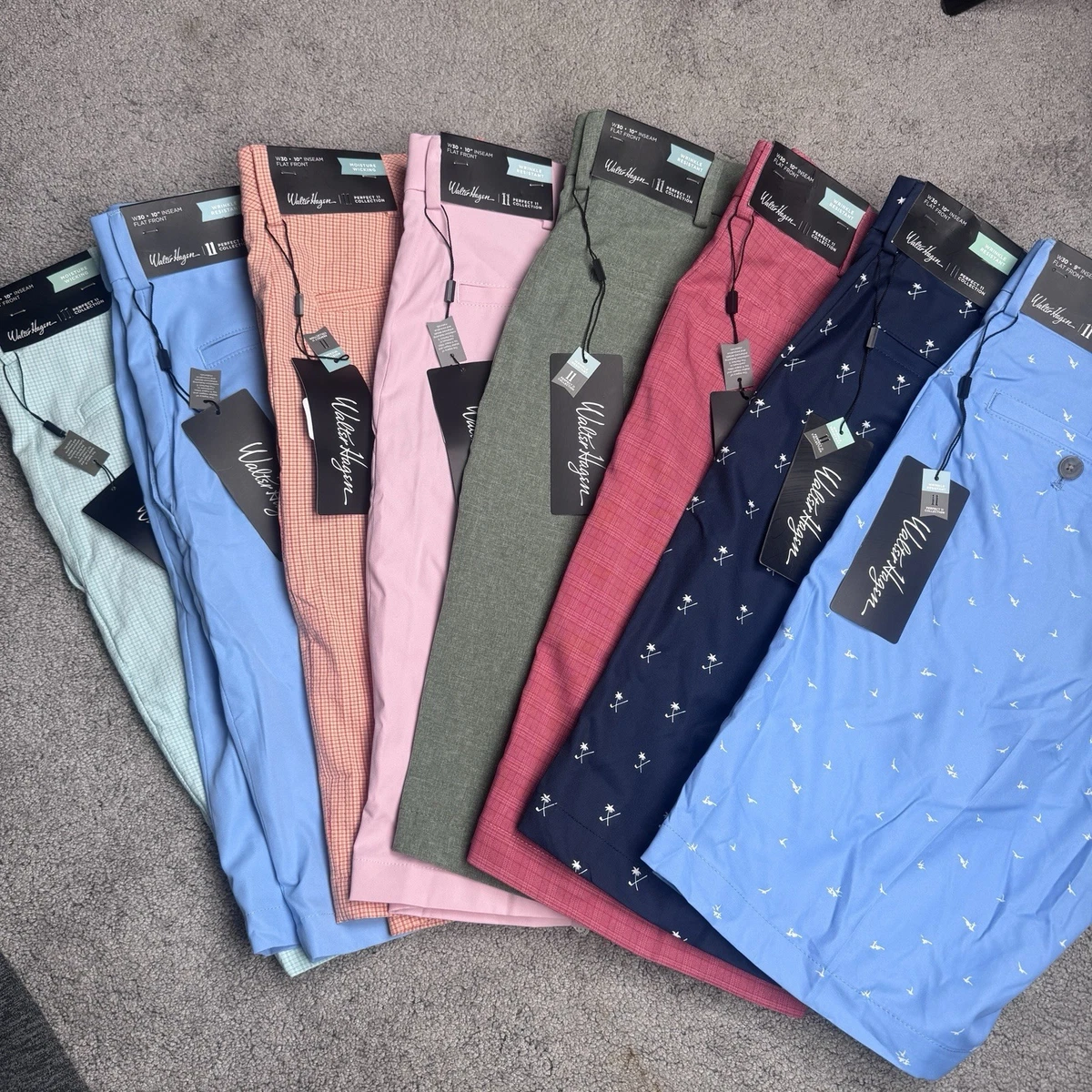 Short de golf homme Walter Hagen 38 gris vêtements de sport