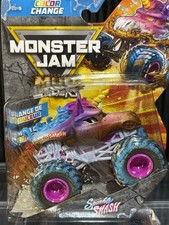 Monster Jam Sparkle Smash Monster Truck 1/64 Scale Toy Car Unicorn Color Changer