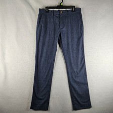 J Crew Flex Pants Mens 31x30 Blue Slim Fit Stretch Athletic Chino Office Wear