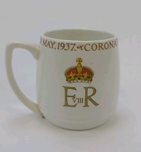 1937 Coronation of King Edward Mug British Pottery Manufacturers Federation - Picture 2 of 4