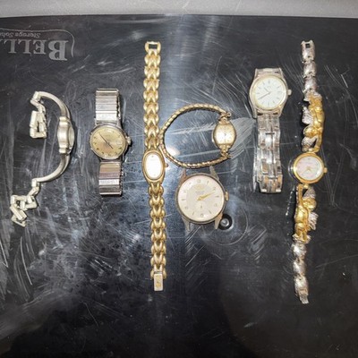 Vintage Project Watch Lot Timex, Helbros, Regency, Windsor Geneva, Jeweled