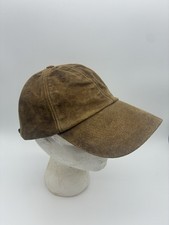 Vintage Polo Ralph Lauren Men  s Cow Leather Baseball Cap Buckle Strap Adjusting
