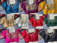 Saree Blouse Readymade Designer Sari Choli Indian Party Wear Bollywood Dress