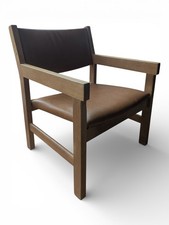 Mid-Century Leather Armchair by Hans J. Wegner for GETAMA