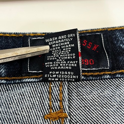 VTG US Polo Assn Kids Baggy Skate Carpenter Jeans Size 14 Medium Wash Y2K - Picture 7 of 11