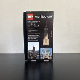 LEGO Architecture Empire State Building 21002 (Cleaned, disassembled, bagged)