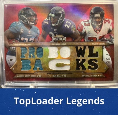 2012 Topps Triple Threads #TTRC-19 Rice / Jones-Drew /  Turner Relic Combos #/36