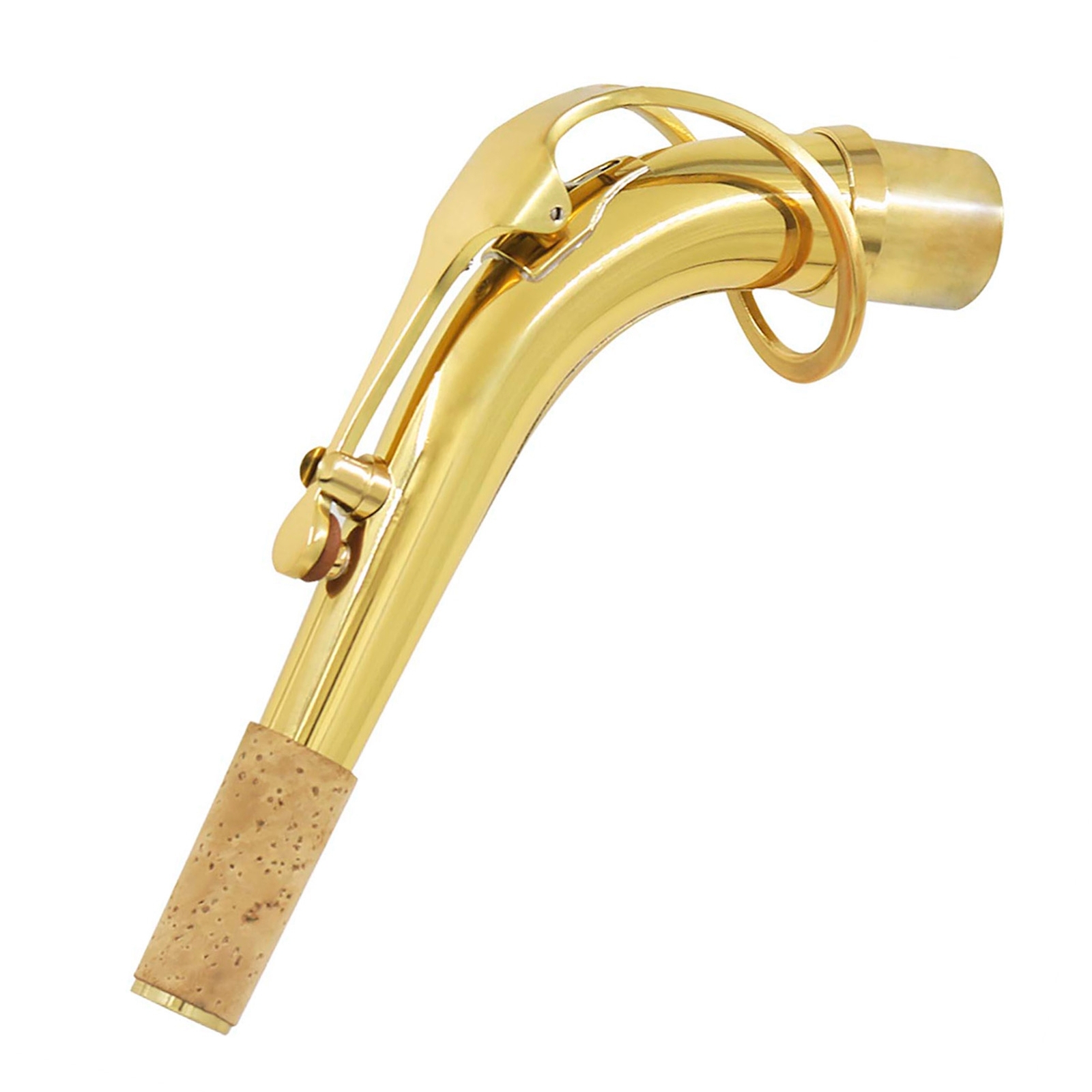 Brass Alto Saxophone Sax Neck With Clean Cloth Cork Grease Instrument