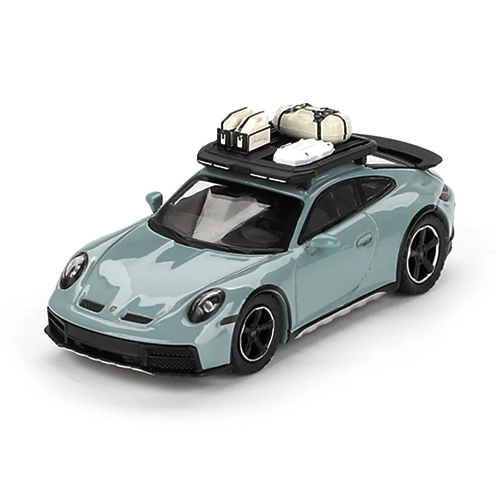Mini GT 1:64 Diecast Model Car Porsche 911 Dakar Shade Green Metallic