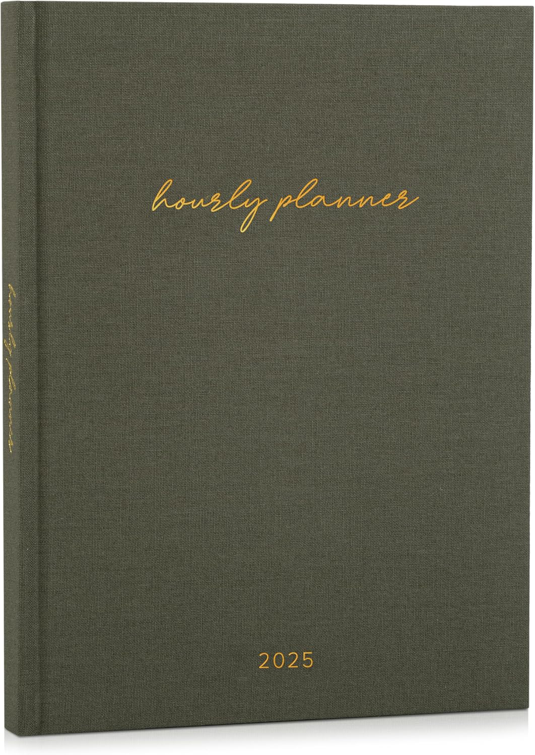 2025 Linen Daily Planner - Hourly Schedule & Weekly Calendar Organizer