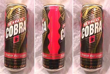 KING COBRA PREMIUM MALT LIQUOR - 24OZ STAY TAB CAN - BOTTOM OPENED - ST LOUIS
