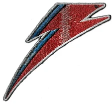 David Bowie - Lightning Bolt Logo Patch Embroidered Iron or Sew On Classic Rock