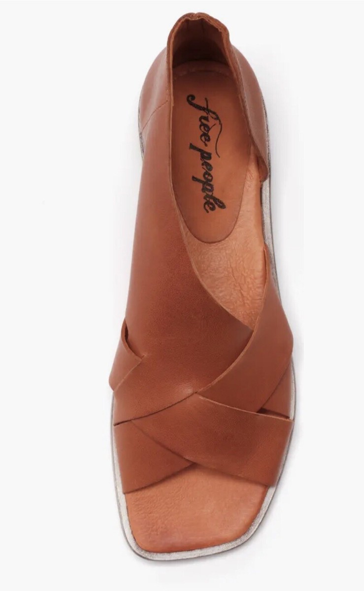 New Free People Sun Valley Leather Sandals Sienna Tan Orange  Leather Free People Sun Valley Sandals in Sienna main image 0