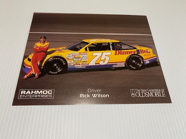 Vintage 1990 Rick Wilson Nascar Postcard/Handout
