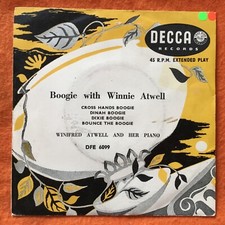 Winifred Atwell- Boogie with Winnie Atwell- Decca Records 7”