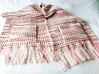 Häkelmuster Winterwaffelstich Taschenschal mit Quasten langer Schal 